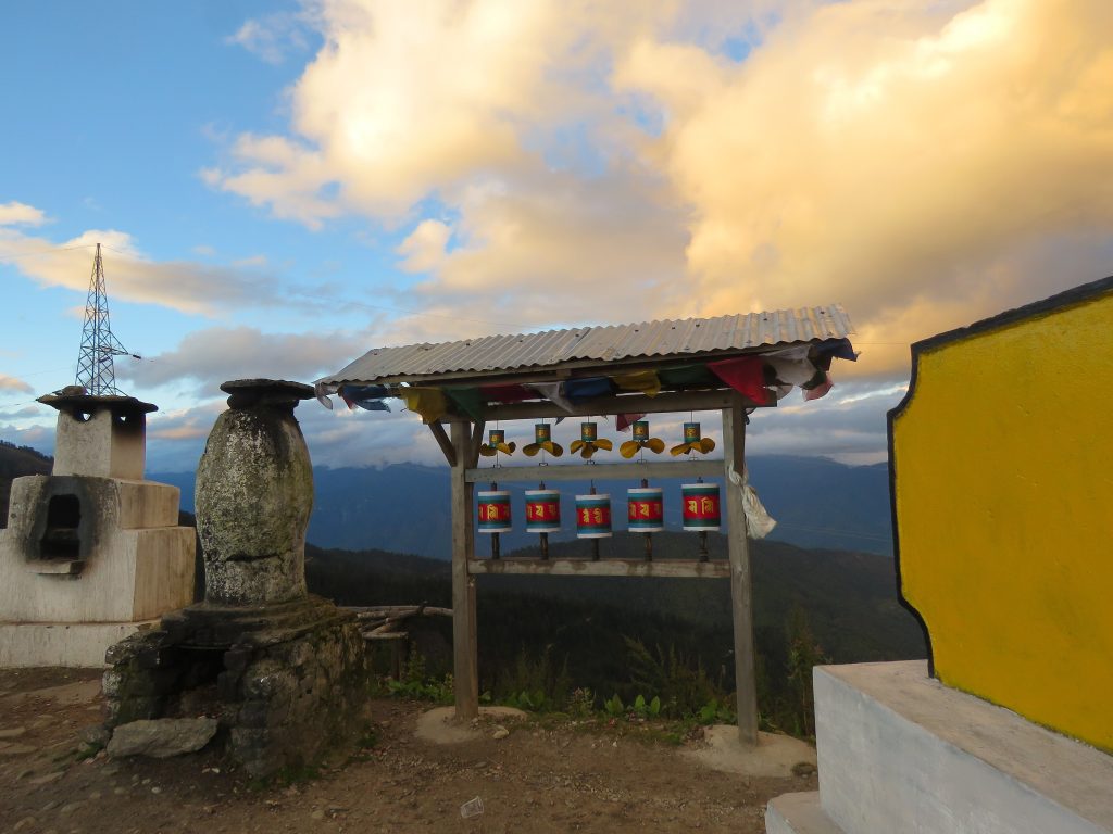 Prayer flags at Chele La pass between Paro and Haa
