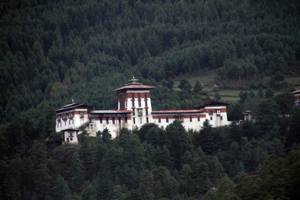 Jakar Dzong above the Chamkhar valley in Bumthang