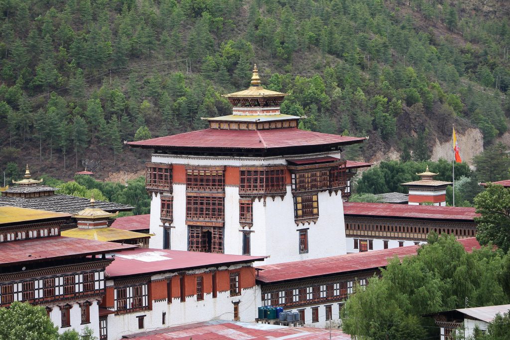 Tashichho Dzong in Thimphu