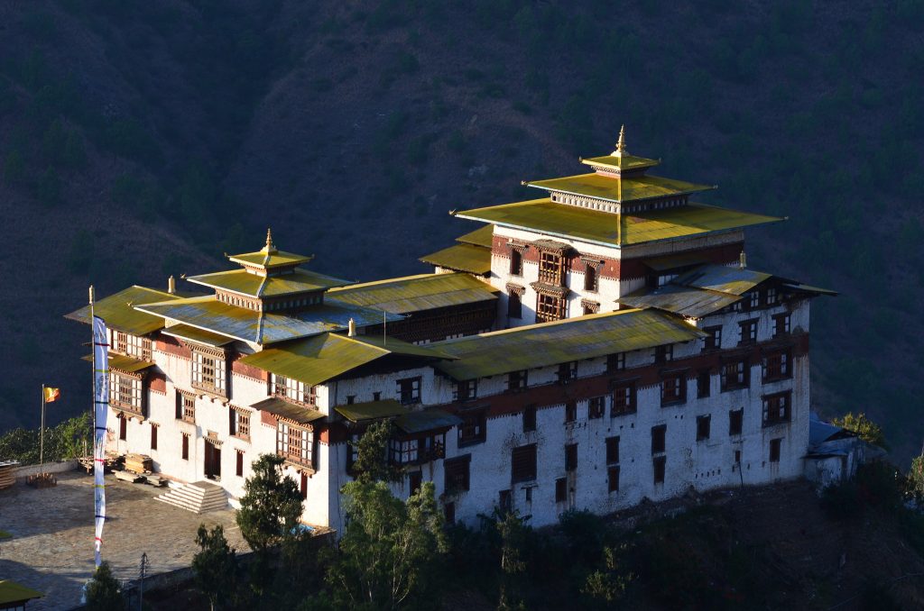 Trashigang Dzong above the river